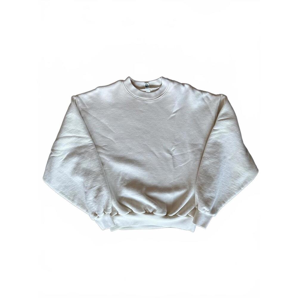 Los Angeles Apparel Made in USA Crewneck Sweatshirt Cream M